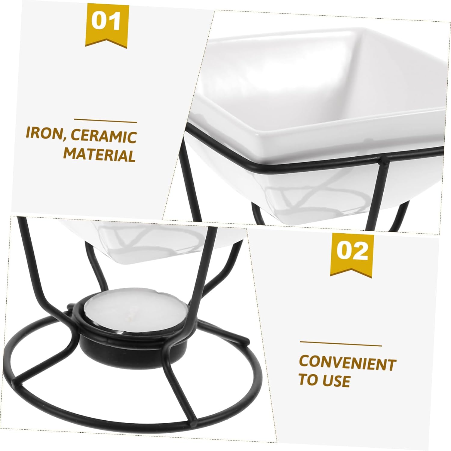 Ceramic Chocolate Melting Pot Iron for Baking DIY