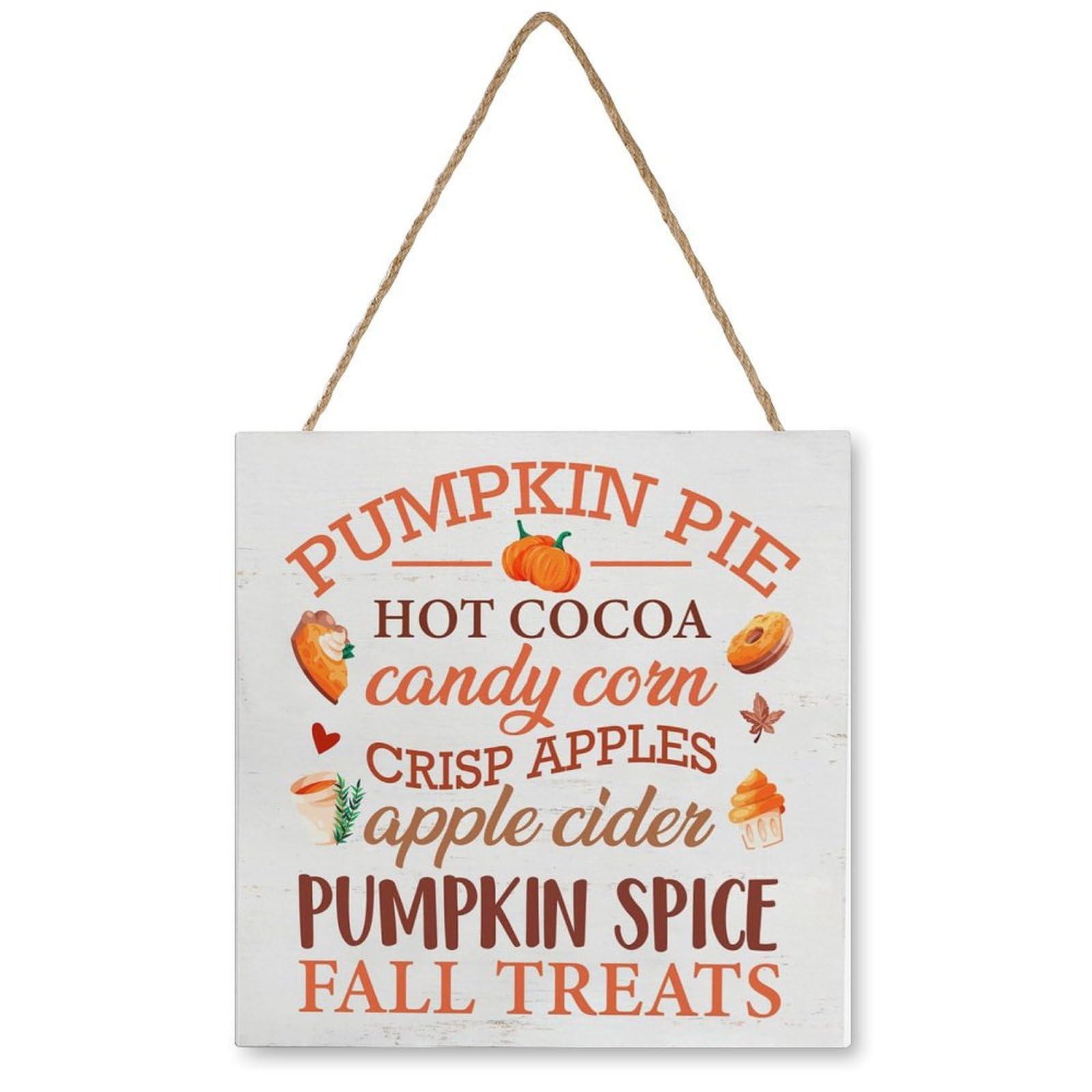 Autumn Wooden Hanging Signhome Decor Fall Wood Sign Wood Plaque Sign Wall Hangingation Fall Pumpkins Wood Hanging Wood Plaque For Home Kitchen 5 X 5 Inches