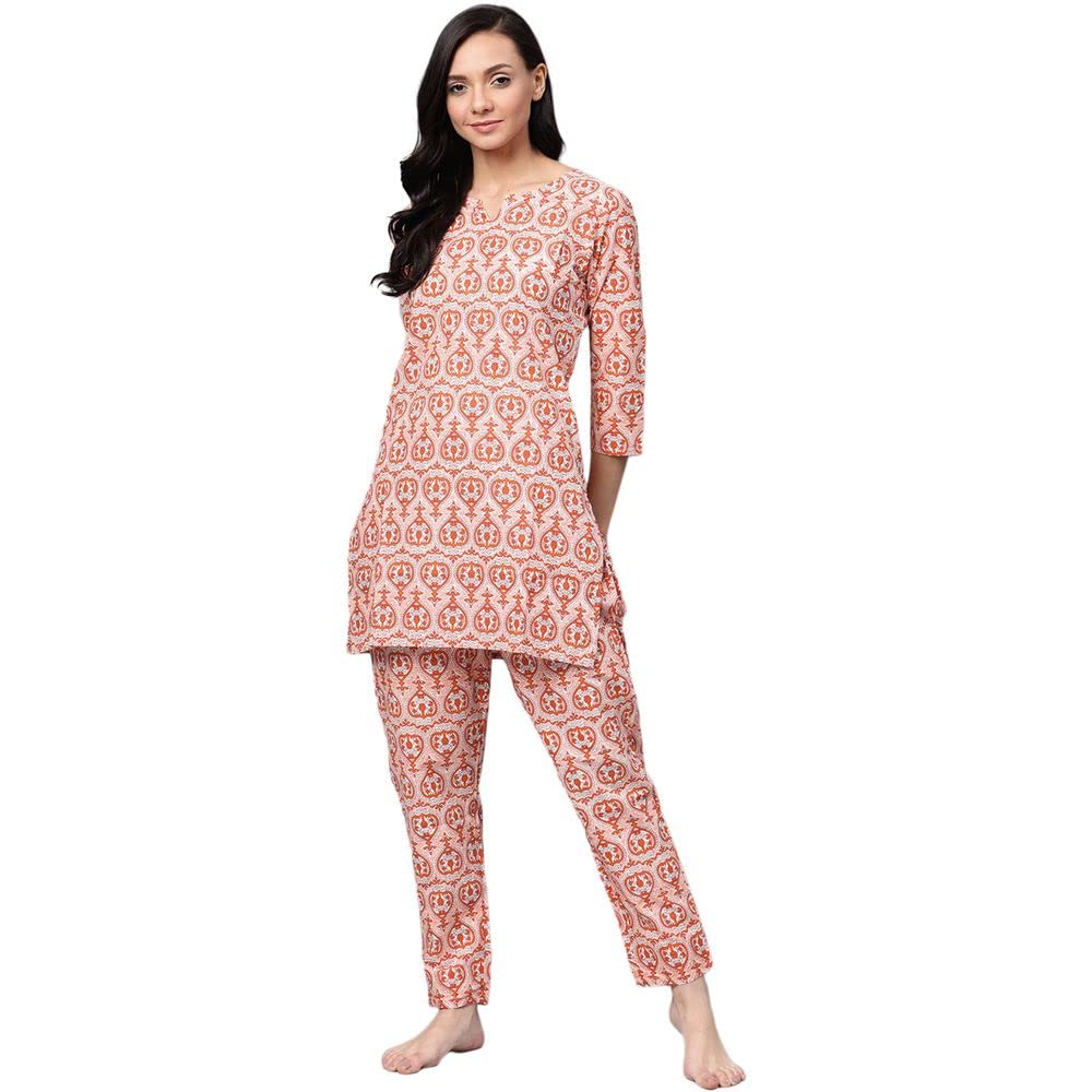 anubhutee Women's Cotton Printed Straight Night Suit Set with Top & Pyjamas - Review, Price and Buying Guide