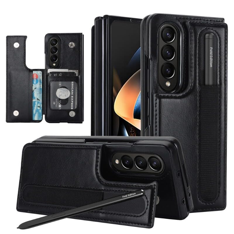 Étui à rabat Galaxy Z Fold 4 noir pour simplifier vos déplacements