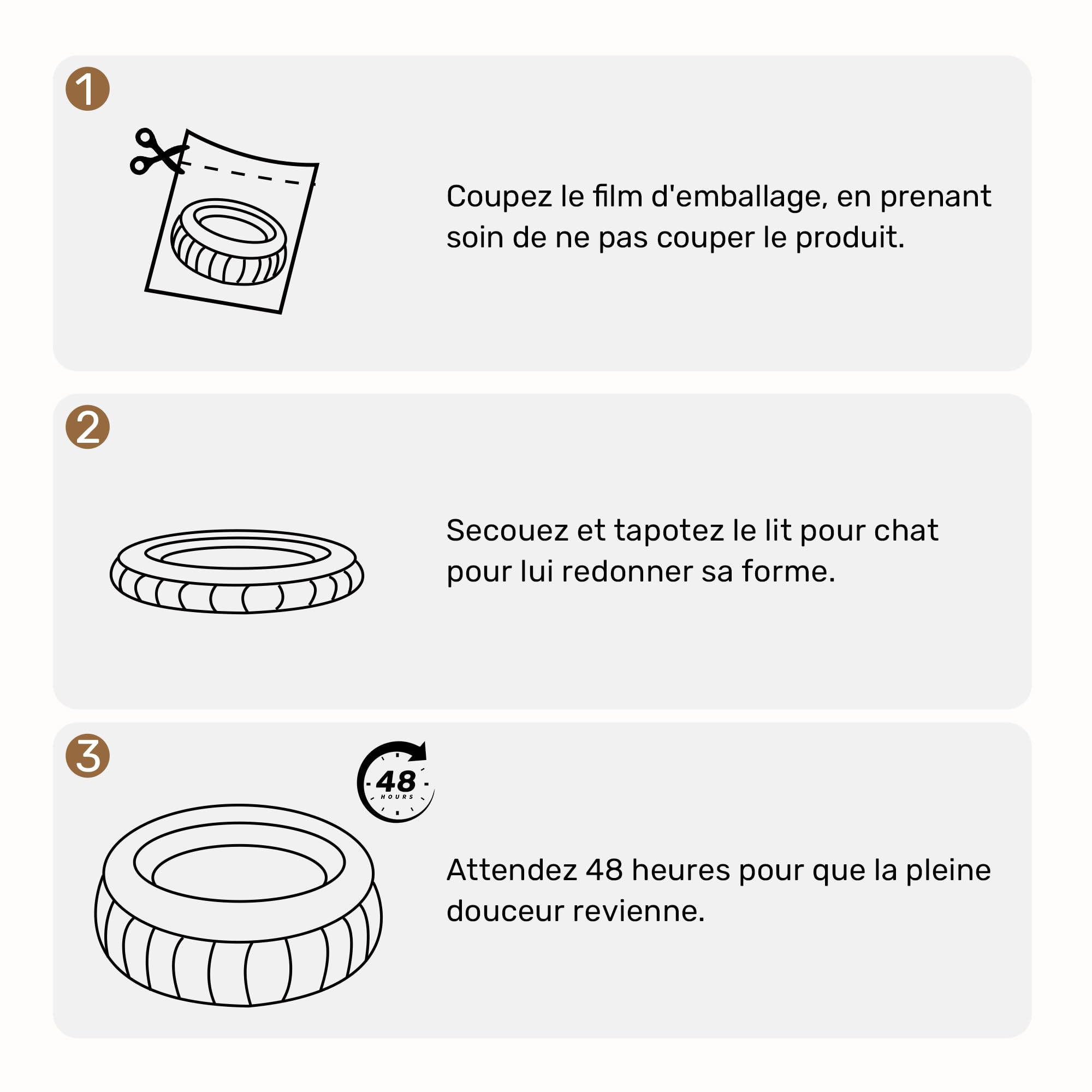 FUKUMARU Lit pour Chat, Panier Rond en Cordon d'Intérieur, Panier Lavable pour Chiot, Lit Doux et Mignon pour Petit Chien, Vert