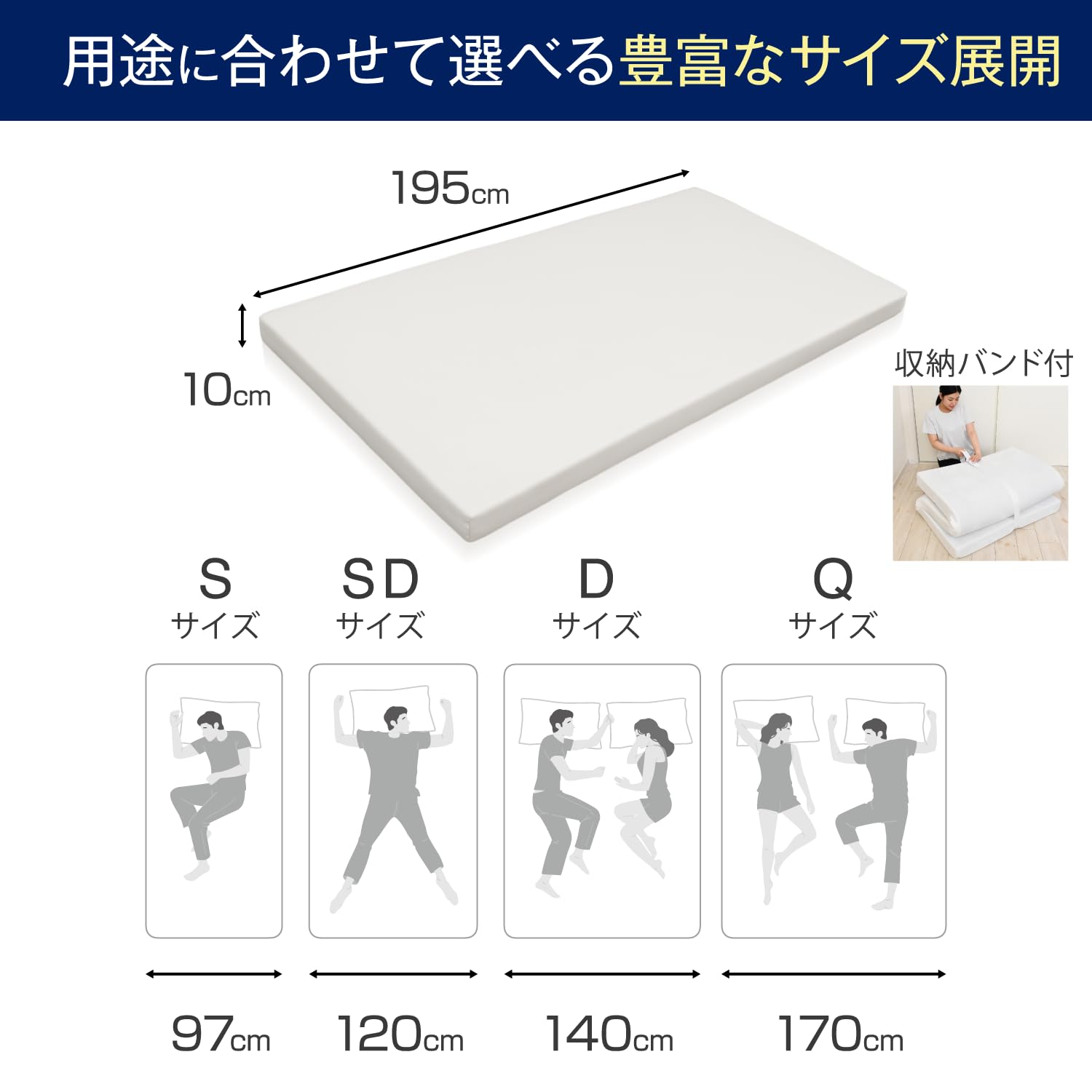 Amazon｜モットン 高反発 マットレス セミダブル 10cm かため やわらか