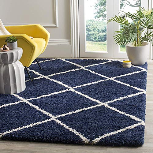 Image of 5x7 feet Soft Area Rug for Living Room and Bedroom, Modern Indoor Floor Carpet with Non-Slip Backing, Comfortable Decorative Home Decor Rug, Easy Clean & Durable- (Blue B, Rectangular)