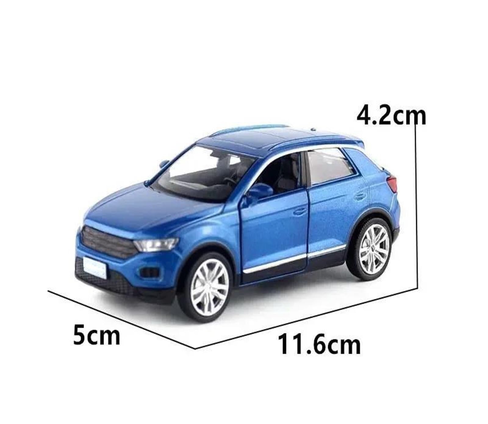 Automodello Modellini Diecast 1:36 Per T-ROC Modellino Da Collezione In Lega Di Metallo Pressofuso Per Auto Modello Auto(Oro)