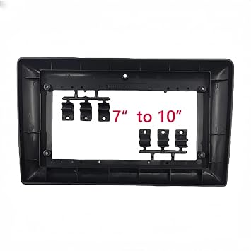9 Inch To 10.1 Inch 9 Inch 10 Inch To 7 Inch Frame 2 DIN Frame Suitable Compatible With All Car Models Center Console Radio Android SystemBlack