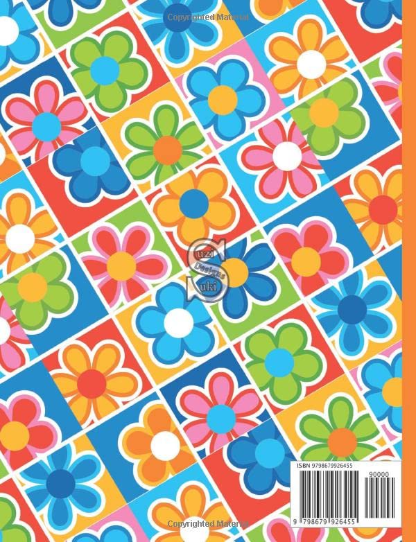 Composition Notebook: Hippy Happy Psychedelic Pattern Notepad College Ruled 120 Pages - Image 2