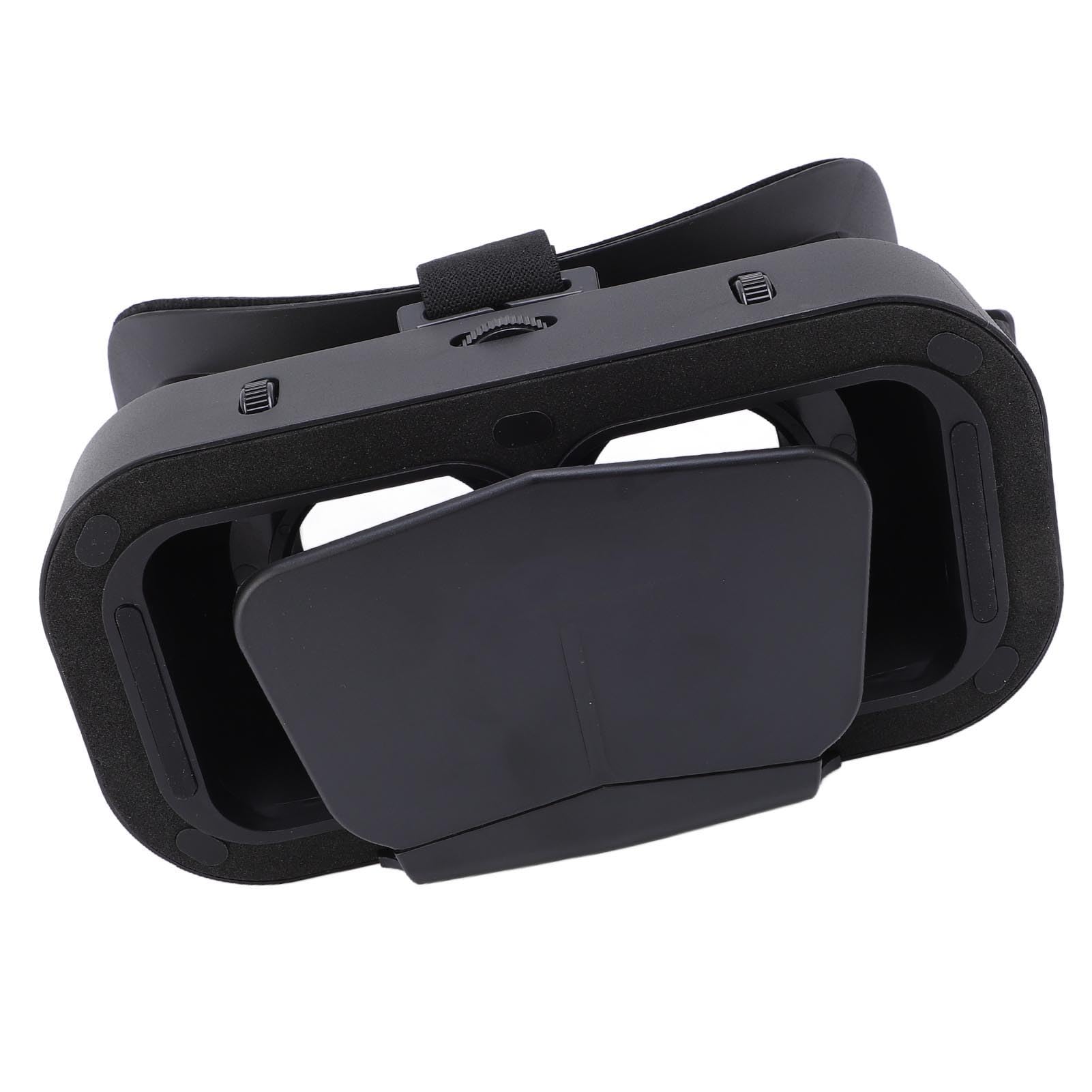 Acouto Occhiali VR Montati su Visore VR Occhiali per realtà Virtuale 3D Compatibili con 3 Telefoni con Schermo da 5-7 Pollici da 2 Pollici per Guardare Film Giocare a Giochi 3D Immersi Senza