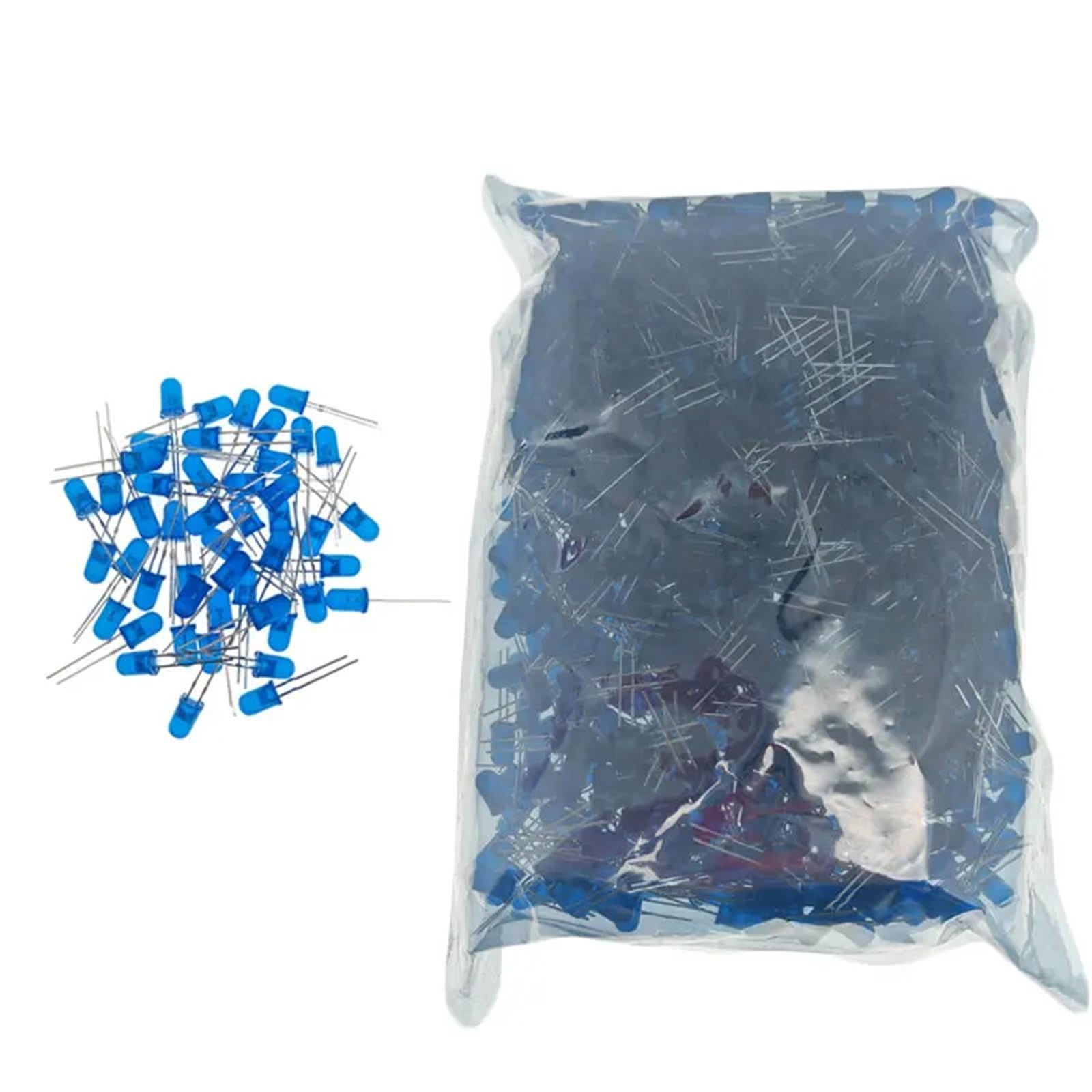 1000 pièces/sac 5mm Diodes électroluminescentes LED lampe LED diffusée Z2(Blue)