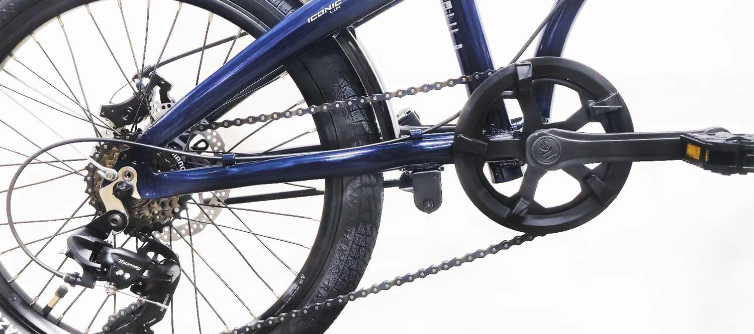 CLOOT Bicicletta Pieghevole Iconic Light Disc 20" Urbano Leggero 6 Velocità Telaio Alluminio Leggero Portatile Manubrio Telescopico Regolabile Sella Ergonomica Freni Disco Design Spagnolo uomo Donna