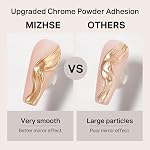 MIZHSE Cream 3D Nail Gel Sculpting Gel for Nails Clear Painting Gels Polish | No Wipe,Nails Rhinestone Decoration Sculpture LED Curing Requires with Chrome Powder