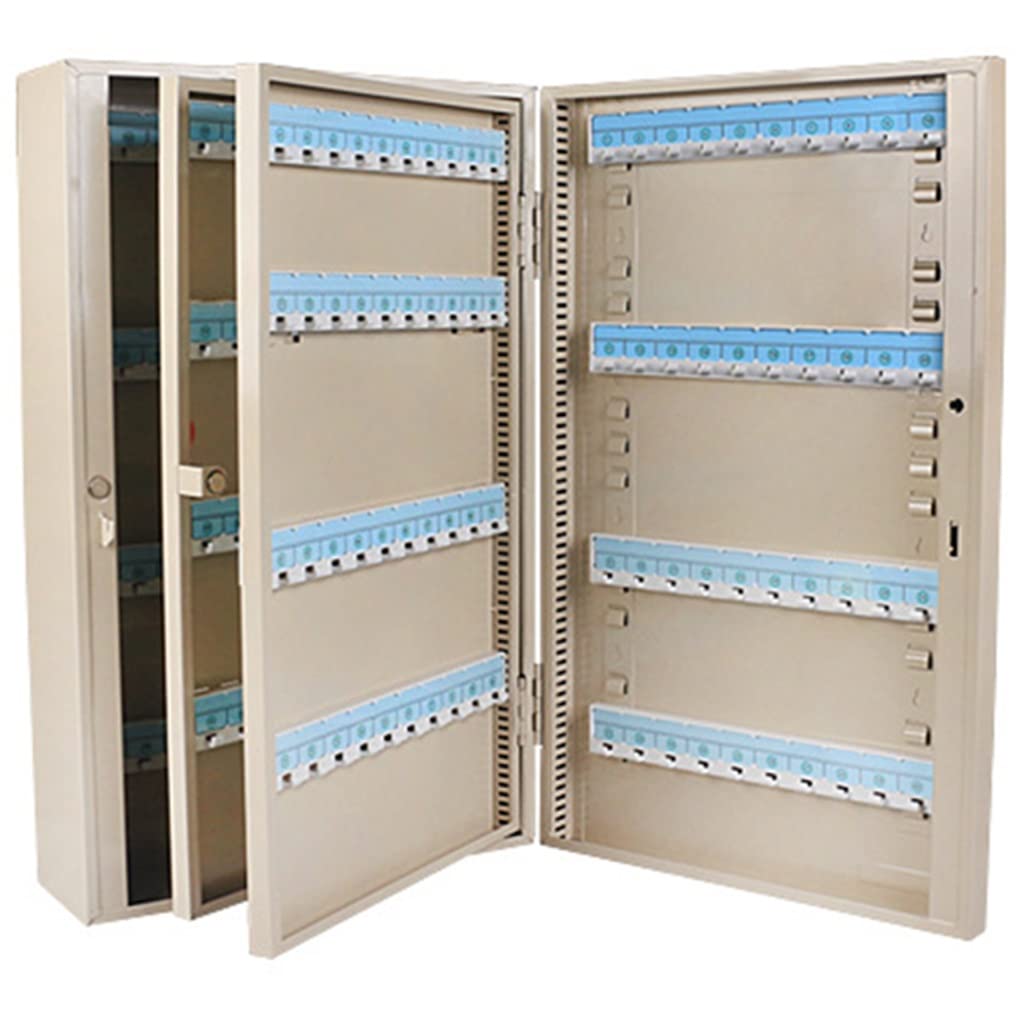 Kfgisd B Key Lock Organizer Large 160/240-Keys Super Large Capacity Key Cabinet, Wall-Mounted Partition Storage Key Security Box ，Key Box(240 Keys)