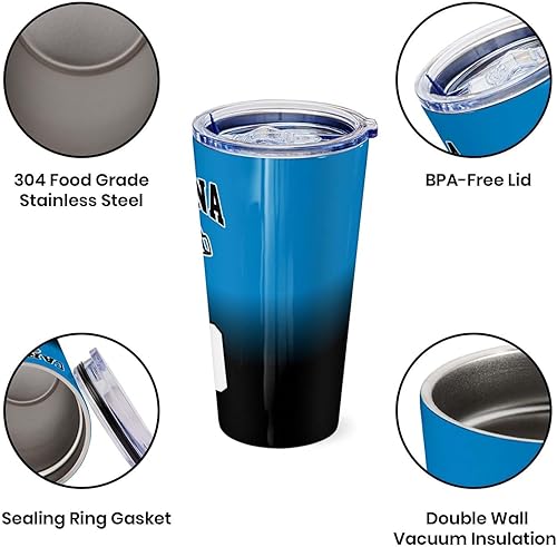 Miniatura 98 de OAOANS Taza de café de acero inoxidable personalizada con tapa sellada, regalo de ventilador aislado mantiene las bebidas frías y calientes. Diseño