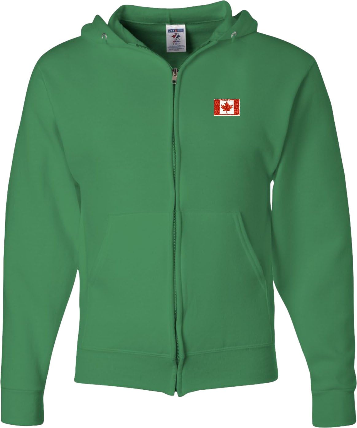 Buy Cool Shirts Canada Flag Patch Pocket Print Mens Full Zip Hoodie