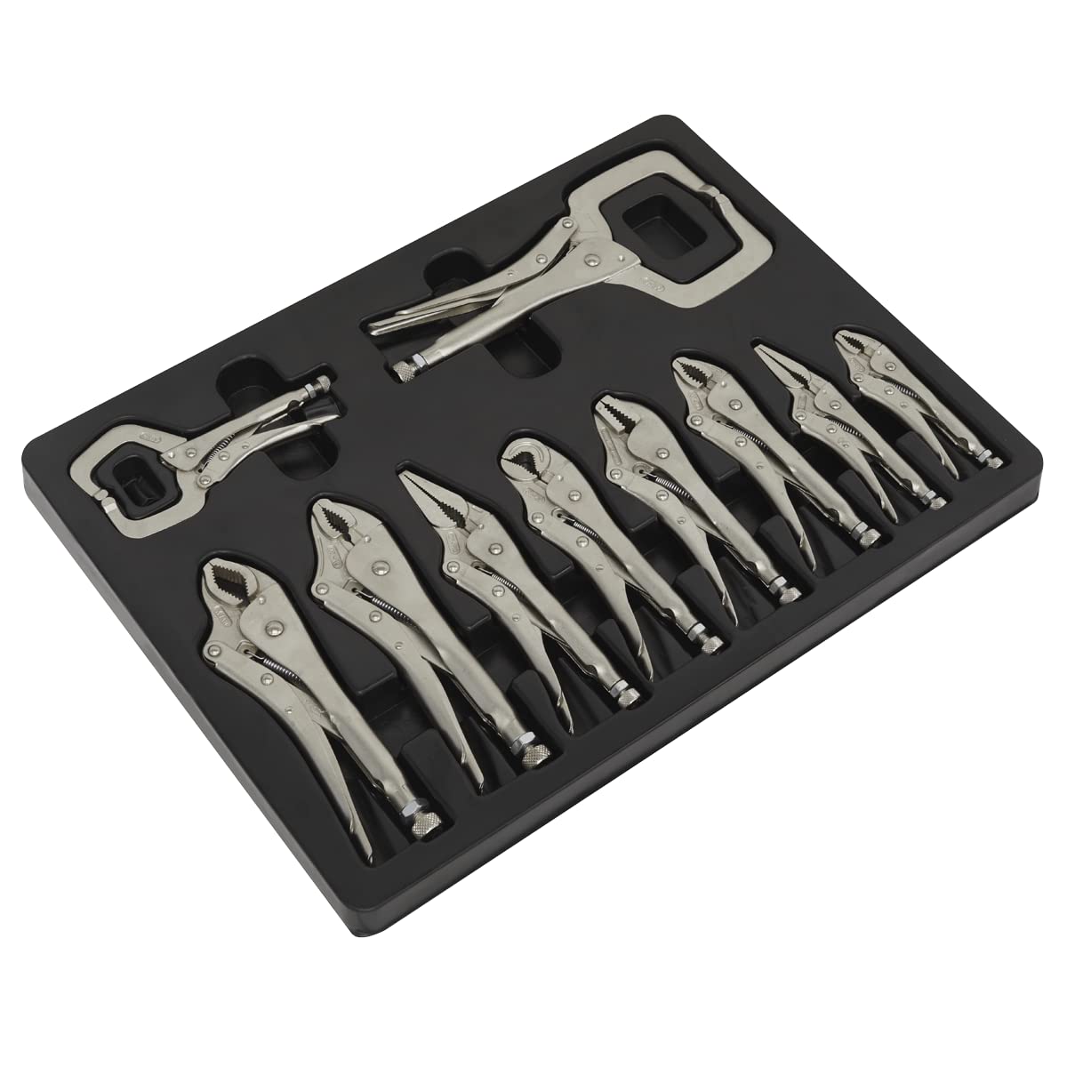 Pinces de blocage Sealey AK6800 lot de 10 outils de serrage robustes