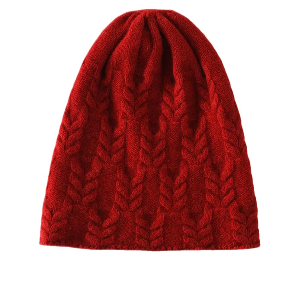 Cashmere lavorato a maglia berretti per le donne inverno caldo morbido Skullies cappello per le donne moda cranio Caps