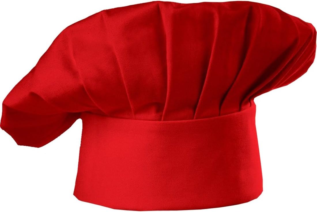 Hyzrz Chef Apron Hat Set, Chef Hat and Kitchen Apron Adult Adjustable Apron with Butcher Hat Baker Costume Kitchen Pocket Apron for Men and Women Father's Gift (Black): Home & Kitchen