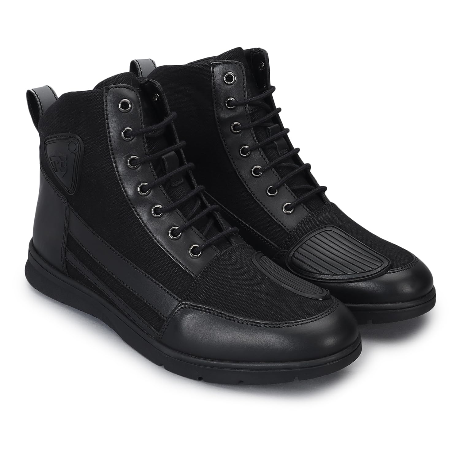 Royal Enfield Urban Midtop Black Shoes-image-44
