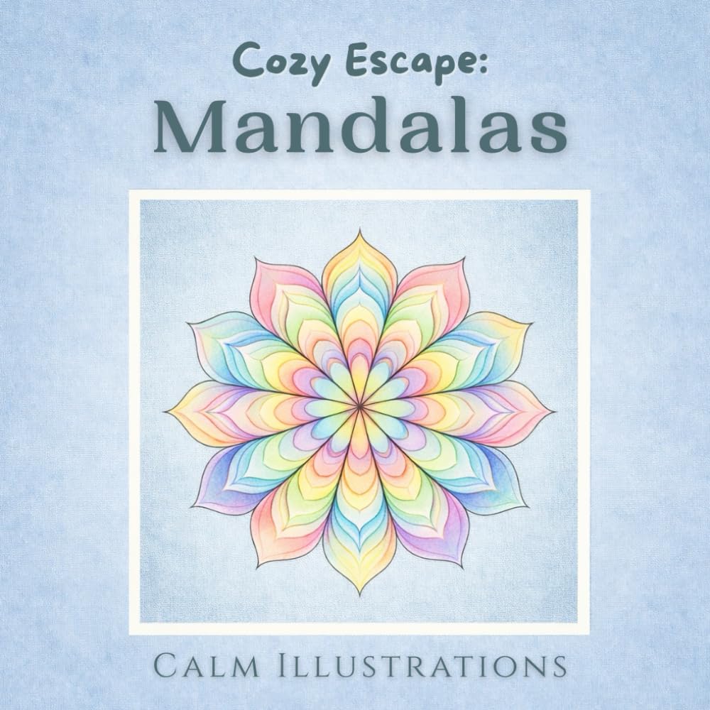 Cozy Escape: Mandalas: A Calming Mandala Coloring Book for Peaceful Moments and Stress Relief