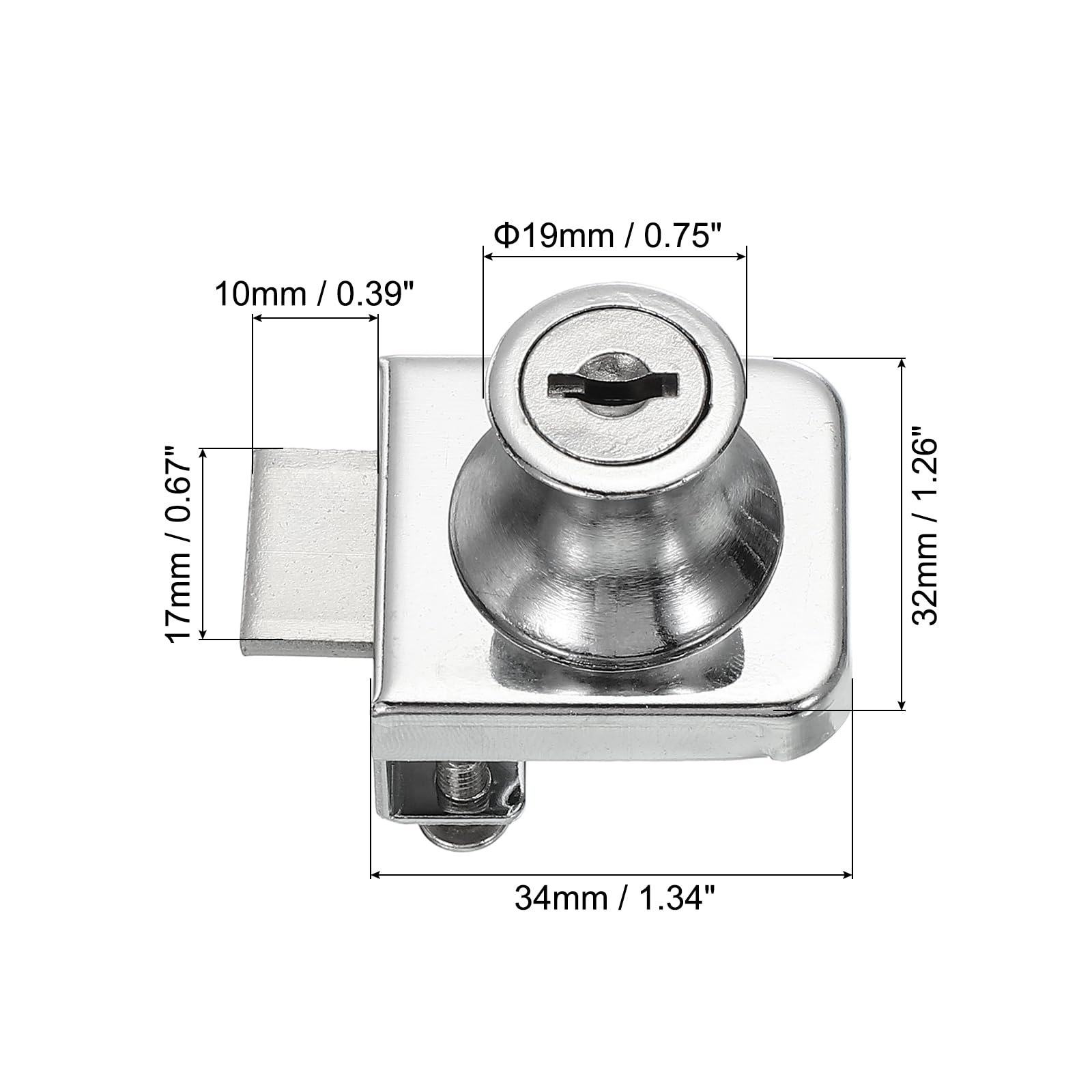 PATIKIL Glass Cabinet Lock - Image 2