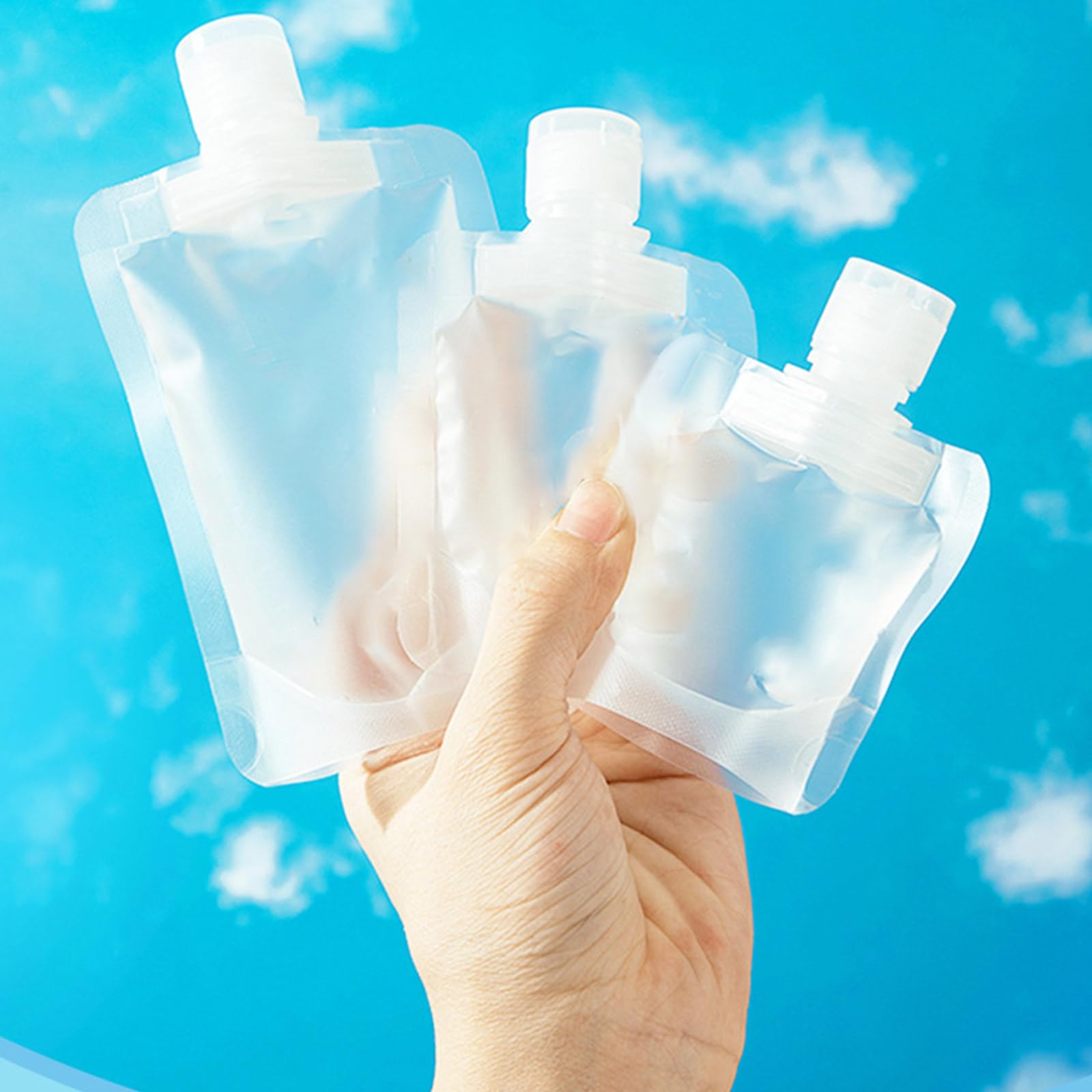 10 pz 30/50/100 ml Dispenser Da Viaggio Sacchetto di Imballaggio Lozione Liquida Portatile