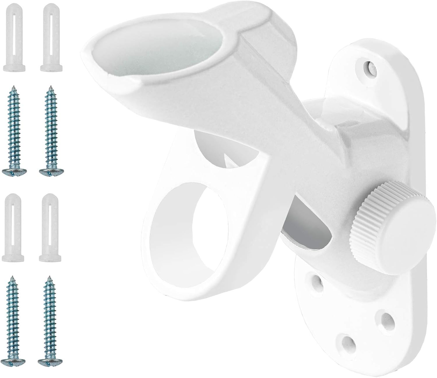 PHITRIC Flag Pole Holder Bracket, Two-Position Flag Pole Mount for House, Premium Aluminum Flag Pole Mounting Bracket with Hardware