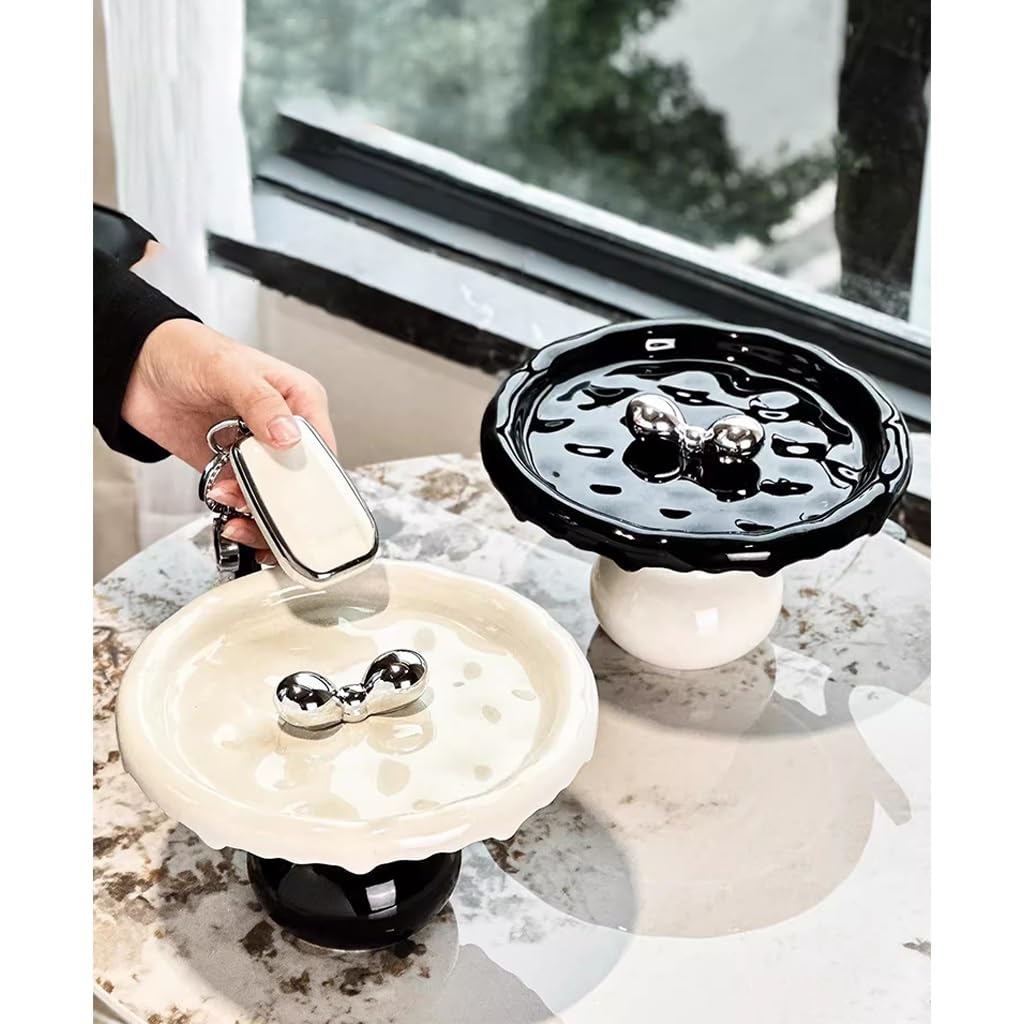 Bandeja de Almacenamiento de Joyas, Almacenamiento de Llaves, Adornos de Entrada, Bandeja de joyería, bandejas Decorativas de cerámica para Mesa de Centro, Puerta Principal, teléfo