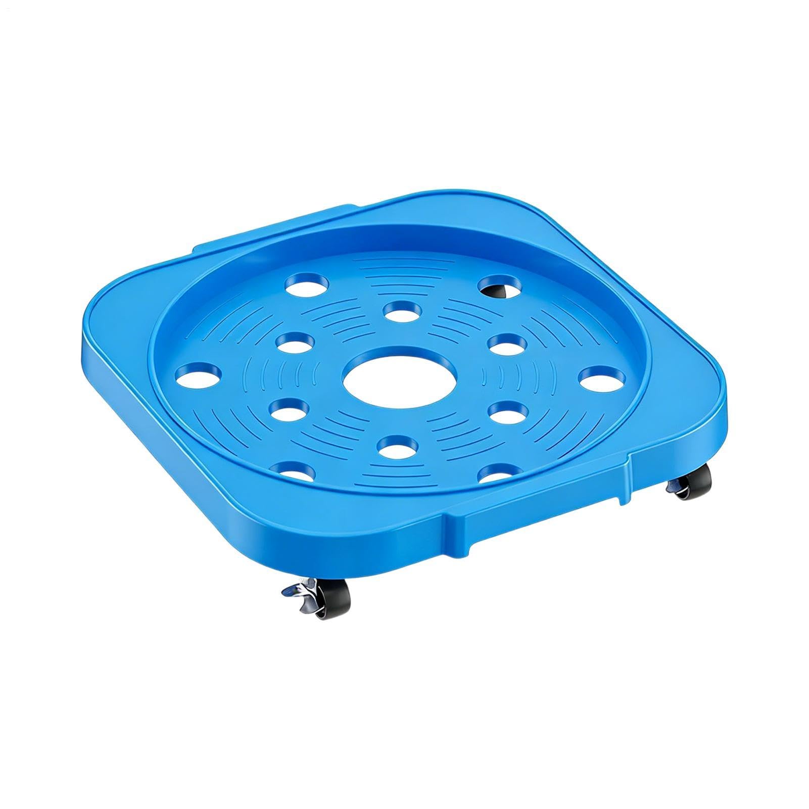 Chariot pour pot de fleurs et poubelle à roulettes blocables 360°