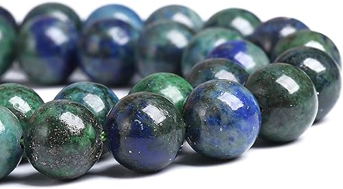 Miniatura 2 de 4MM 88 piezas Cuentas sueltas de piedra natural de lapislázuli y crisocola para hacer joyas, pulseras DIY