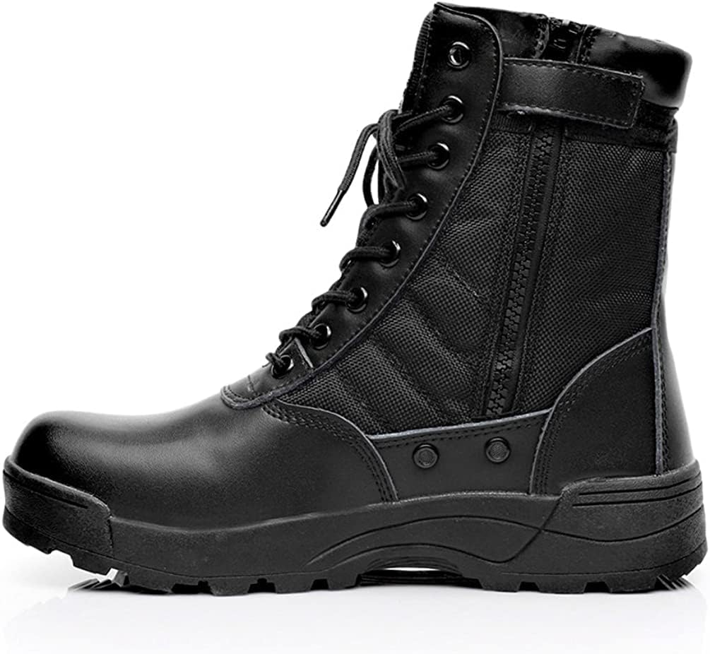 SUNSIN Military Boots Jungle 511 Tactical Shoes for Men Women Combat Duty Work with Side Zipper