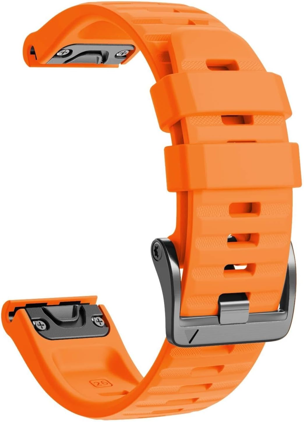 For Fenix 8 /6X/7X Band 26mm Easy-fit Soft Silicone Watch Band Replacement for Fenix 5X/Fenix 5X Plus/Fenix 3/Fenix 6X Pro/Descent Descent MK2i Smartwatches