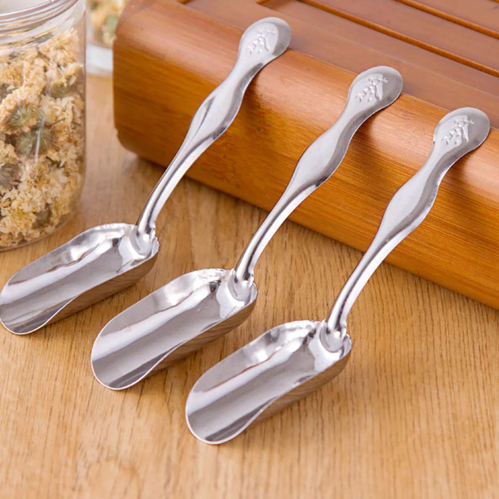 10 mini palette per caramelle, in acciaio inox, per tè, caffè, ghiaccio, cucchiaino, pala piccola per tè, caffè, caramelle, gelato, dessert, zucchero, cucina o buffet
