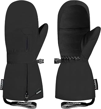 Andake Kids Mittens Toddler Mittens Kids Winter Gloves Warterproof Breathable Windproof Skiing Snowboarding for Boys Girls