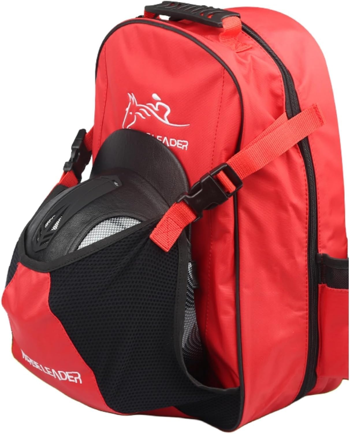 Youths Kids Equestrian Backpack, Horse Riding Equipment Bag,Waterproof Multi-Pockect with Horsewipe Holder,Hemlet Bag Holder (Blue)