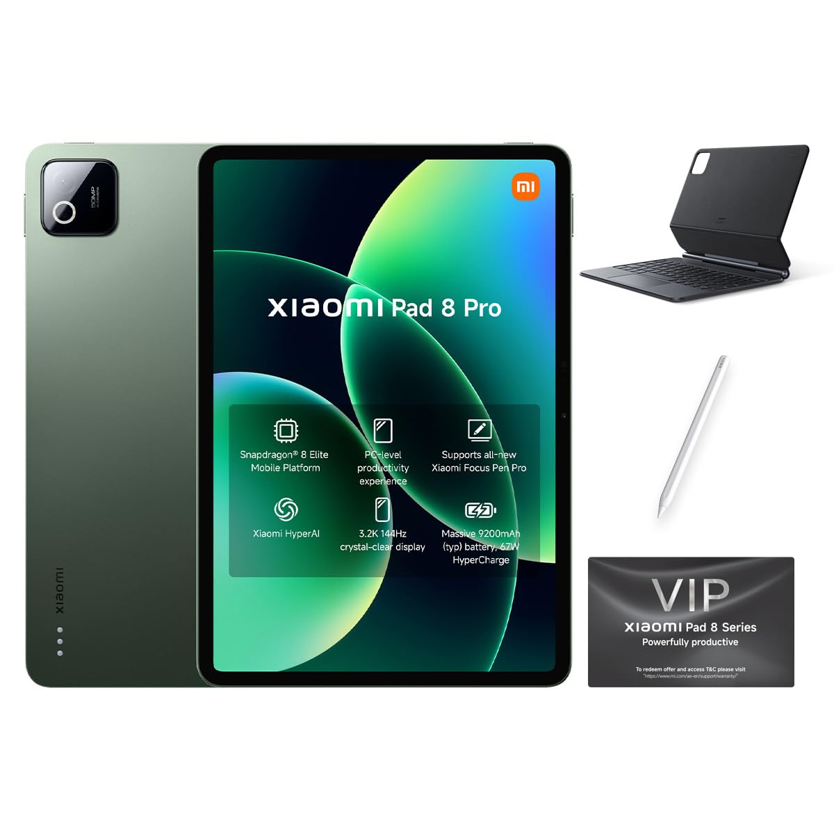 Xiaomi Pad 8 Pro Verde 12 512 + bolígrafo y Teclado : Amazon.es