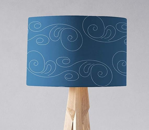 Abstract Teal Lampshade, Ceiling or Table Lamp Shade Amazon.co.uk