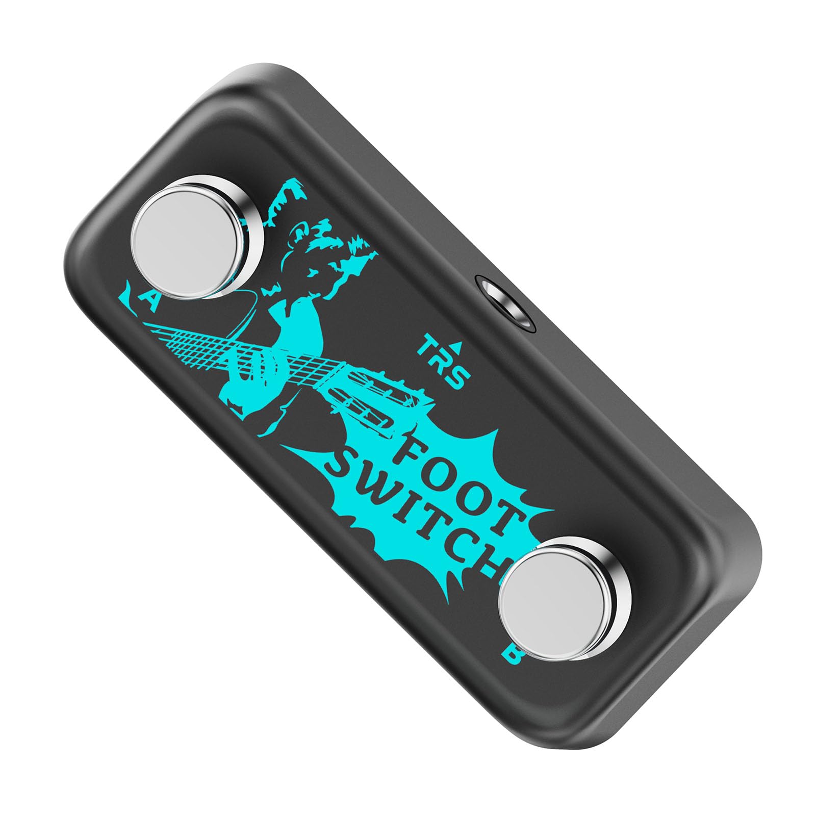Precisions Control - Pedal de doble pie para pedal de pedal de pedal de pedal de interruptor instantáneo, tablero para pedal de efecto de guitarra