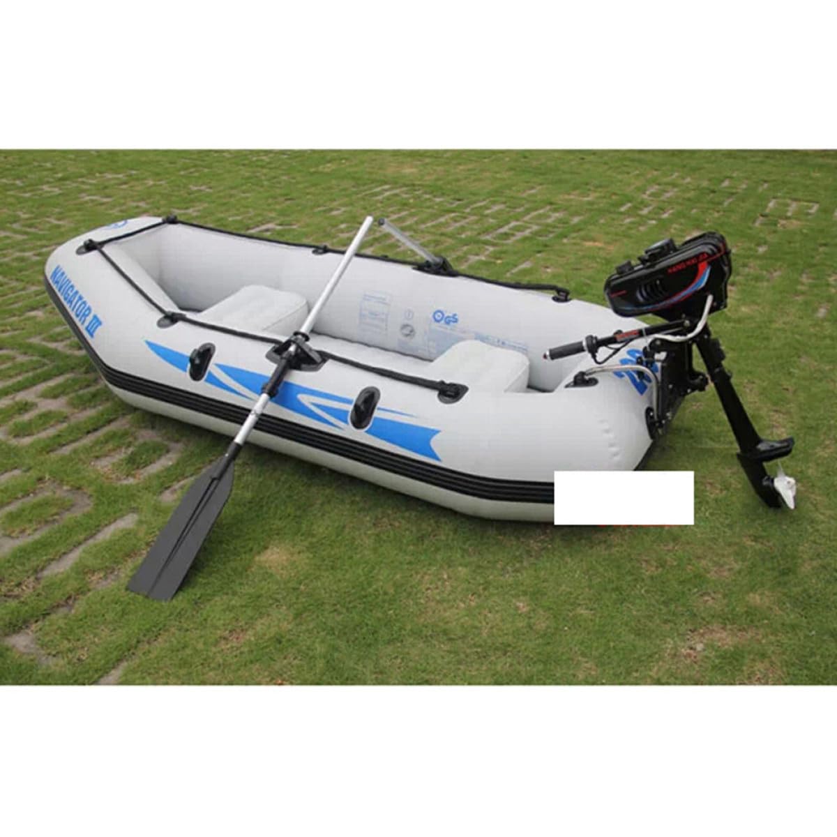 Happyyami Schlauchboot Zubehör Motorhalterung für Kajak und Aufblasbare Boote aus Metall Einfach zu Montieren für Marineangeln Horizontaler oder Vertikaler Oberfläche