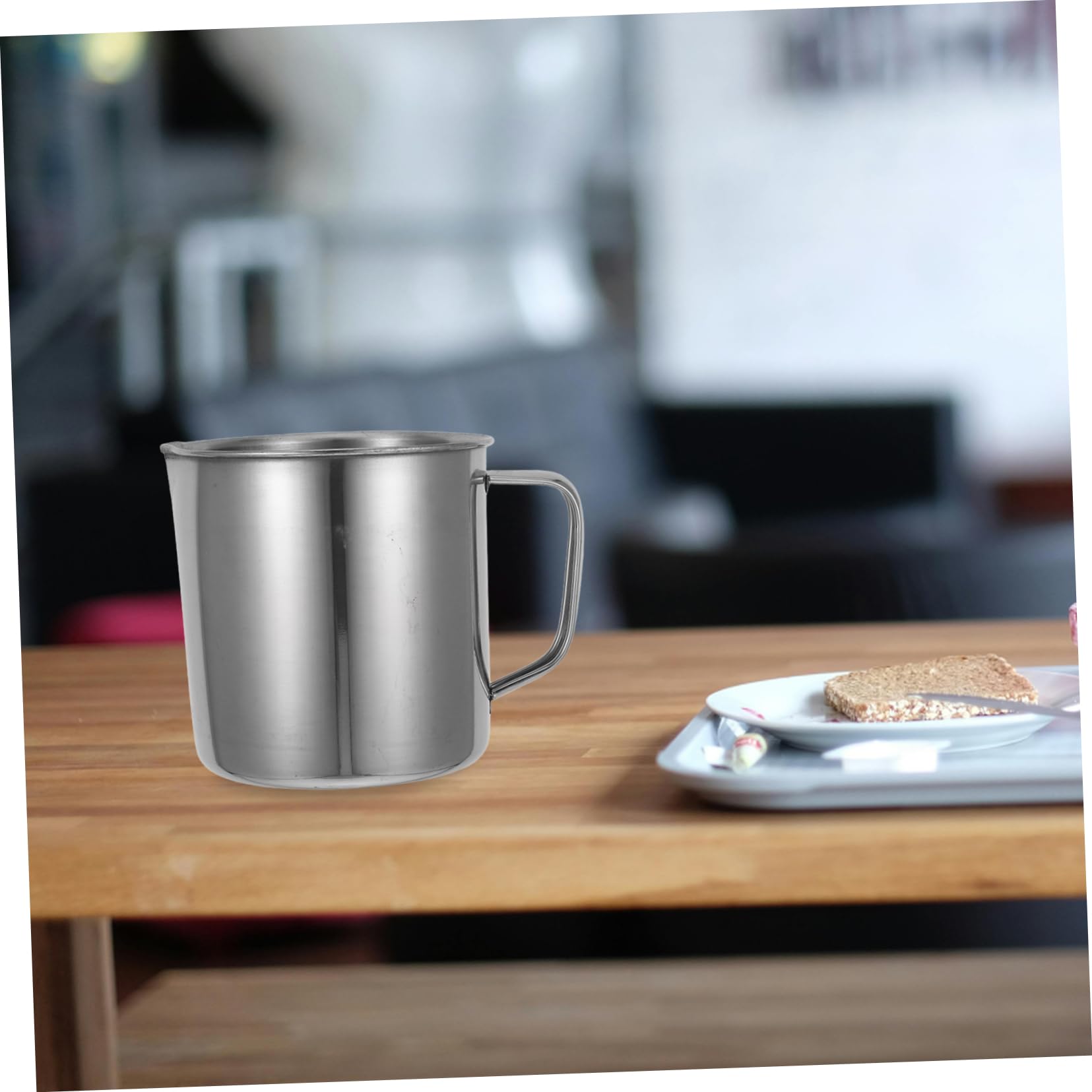 Misurino in Acciaio Inox 2 Pezzi 500ml e 1000ml Argento
