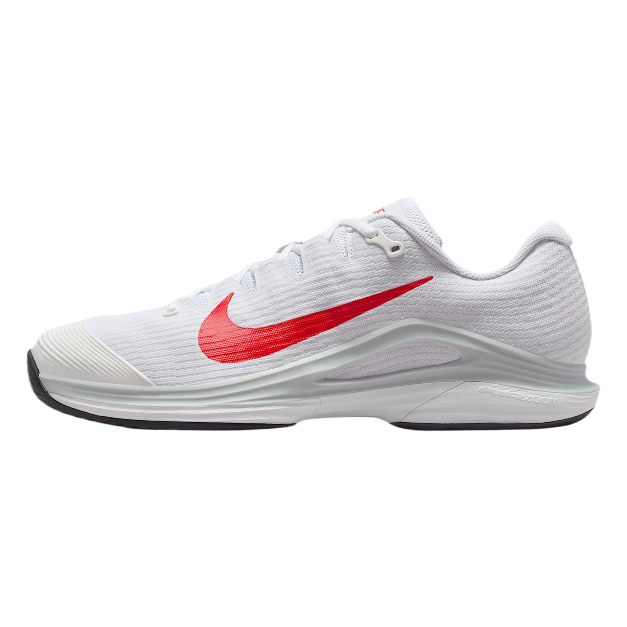 Nike Vapor 12 Mens Hard Court Tennis Shoes White Pure Platinum Light Crimson