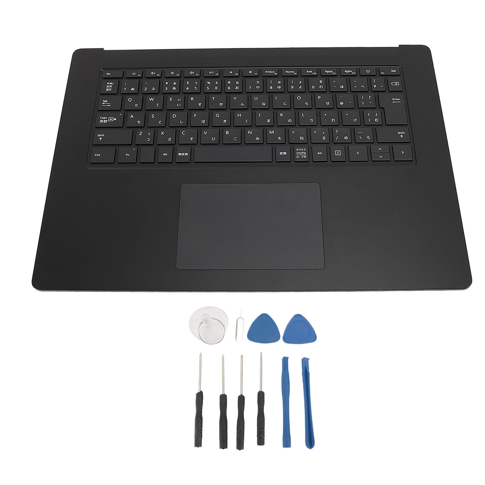 Wisoqu Replacement Keyboard for 15 Inch Laptop, Japanese Layout Laptop Keyboard with Touchpad and C Case, Laptop Palmrest Keyboard Touchpad Assembly Part