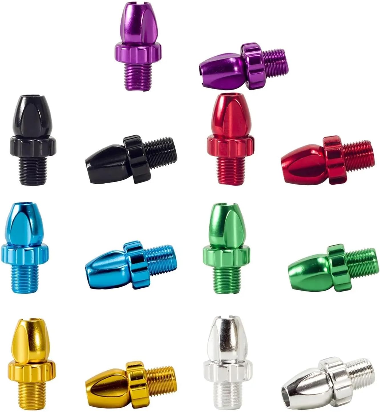 Brake Adjustment Screws 12pcs Bike Brake Handle Screws Bicycle Adjustable Screws for Outdoor Activities(Green)