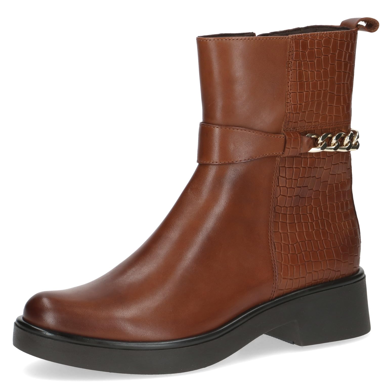CAPRICE Damen Stiefeletten aus Leder mit Blockabsatz