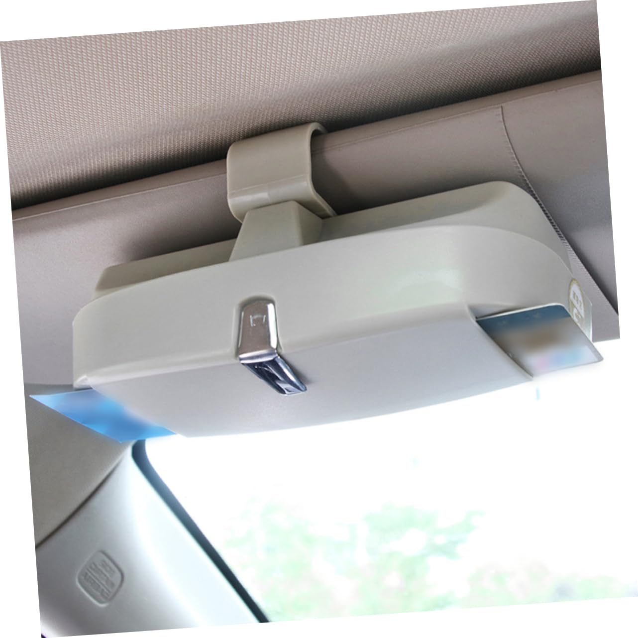 SHERCHPRY 2 pz Visiere Auto Visiera Parasole Occhiali Caso Auto Occhiali Morsetto Occhiali Caso per Finestra Auto Visiere per
