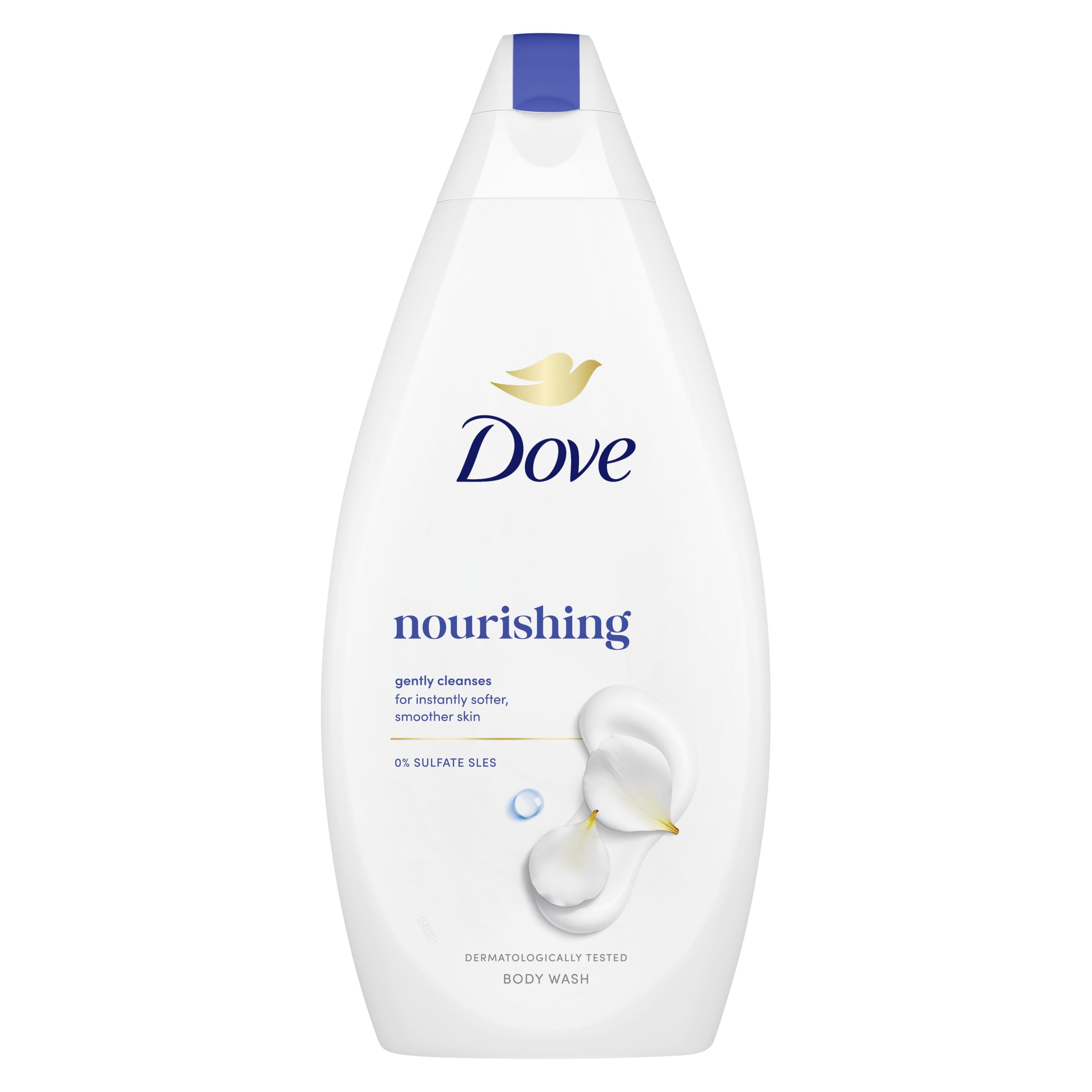 Dove Hydrate 'Body Wash' for Softer & Smoother Skin, 3x 450ml in White