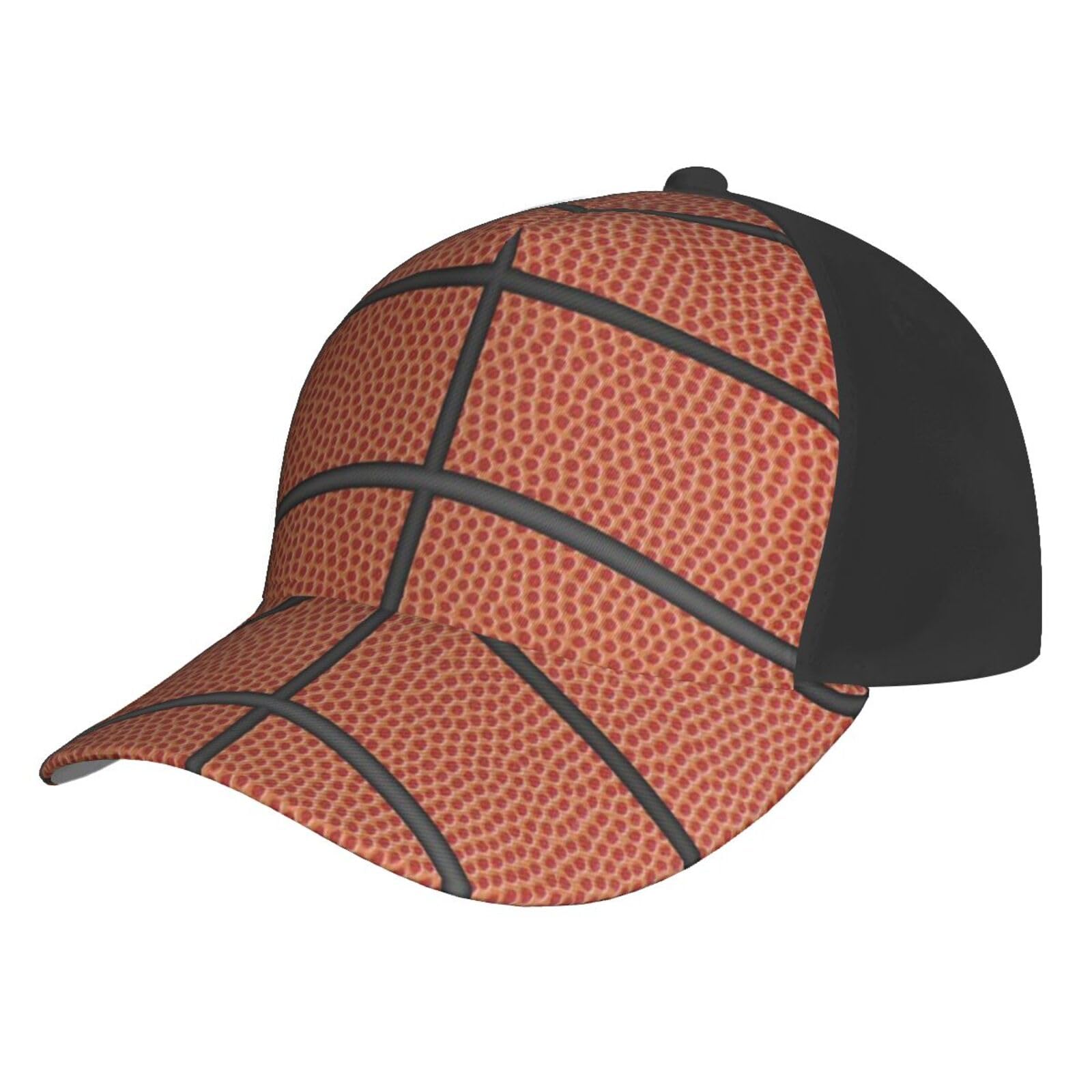 Poadnly Unisex As Picture Basketball Texture,Baseball Cap Adjustable Classic Dad Hats Trucker Hats