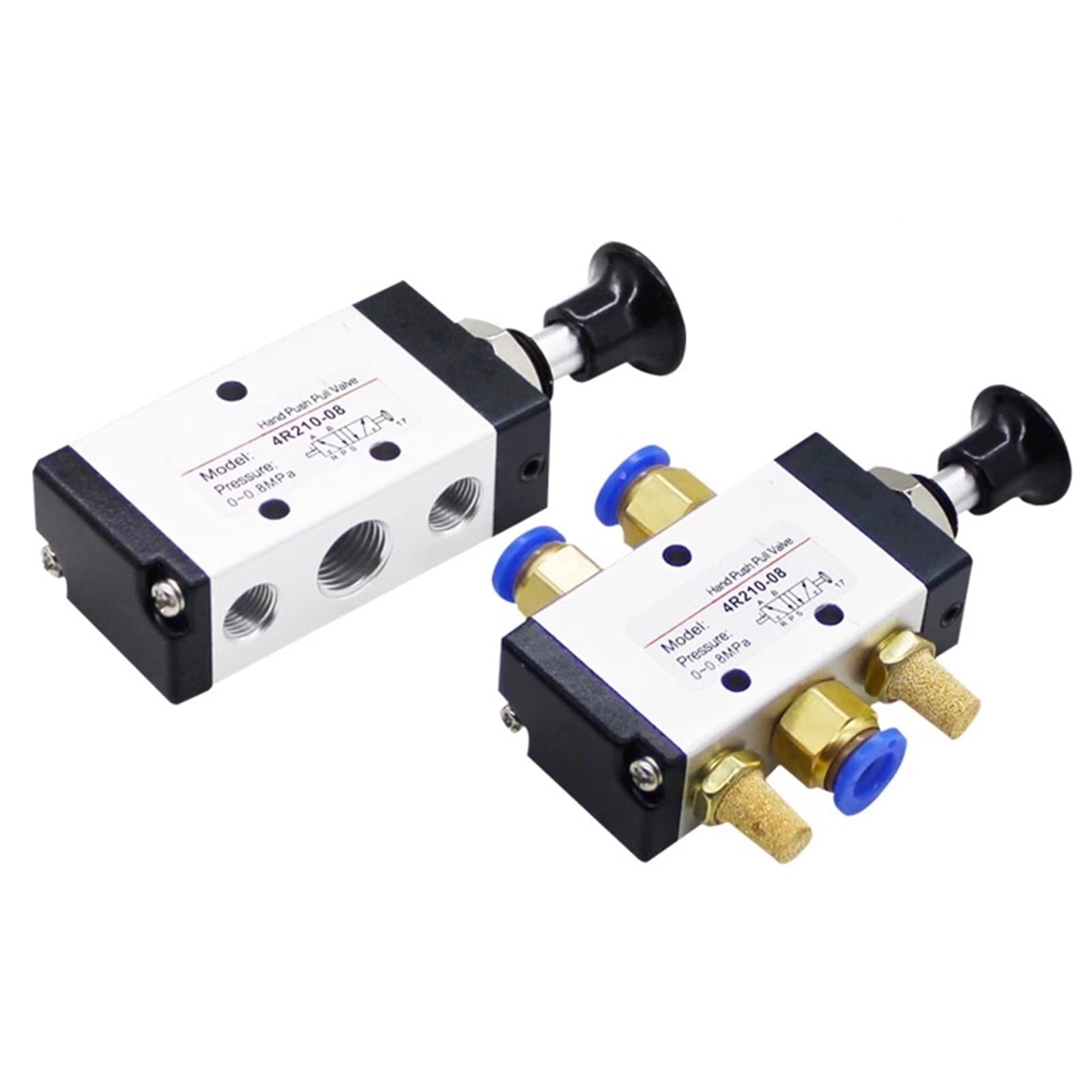 SBSSYVLMV 4R210-08 Manual Valve 2 Way 5 Position Push and Pull Pneumatic Switch of Directional 1Pcs(Only 4r210-08)