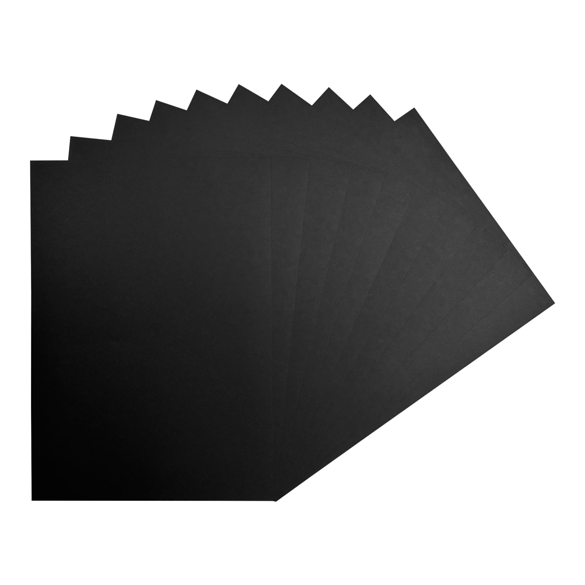 Pack of 50 A4 Black Coloured Card 160gsm Sheets — image 1