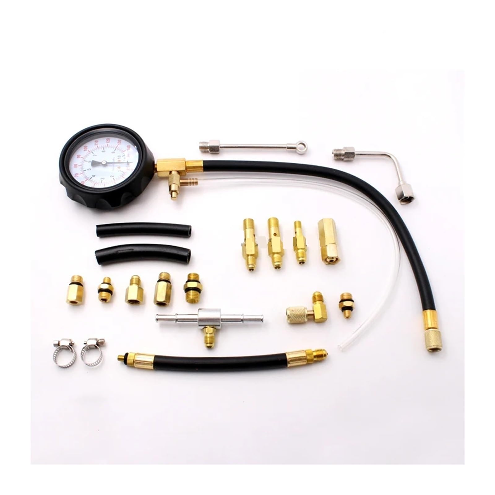 Probador De Inyector Bomba Inyección Combustible 0-140 PSI, Medidor Presión, Herramientas Detección Gasolina Suficientemente Preciso