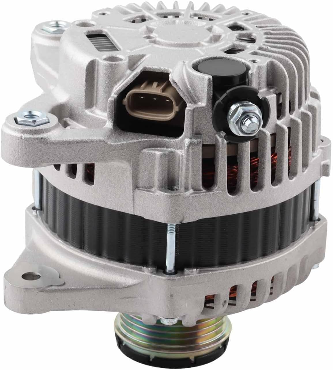 23100-3TA1B Alternator High Output 12V 110AMP 6-Groove Clutch Pulley Alternator Compatible With 2013-2018 Nissan Altima 2.5L L4 23100-3TA1A 11657N