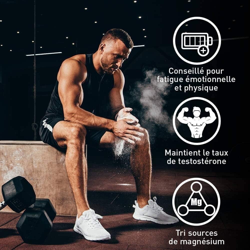 ZMA+ - Complément Hautement Dosé en Zinc Magnésium et Vitamine B6 - Métabolisme Energétique, Synthèse Protéique, Taux de Testostérone - Programme 60J - Eric Favre
